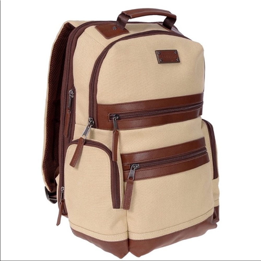 ⭐️🆕⭐️Renwick Canvas/ Leather Trim Backpack